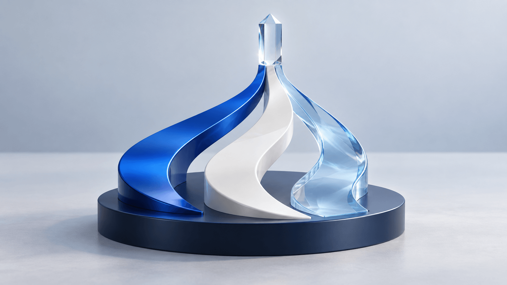 Three distinct paths converge toward one clear goal on a shared foundation